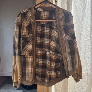 Oli & Hali Brown Plaid Women's Sweater